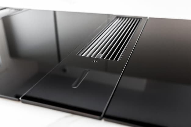 A close-up shot of a modern geothermal heat pump unit, showcasing its sleek design and advanced control panel. The image highlights the digital display, touch screen interface, and connectivity options, suggesting integration with smart home systems.