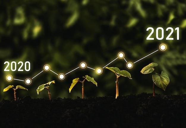 A graph illustrating the growth of renewable energy investments over the past decade, with projections for continued growth into 2025 and beyond.