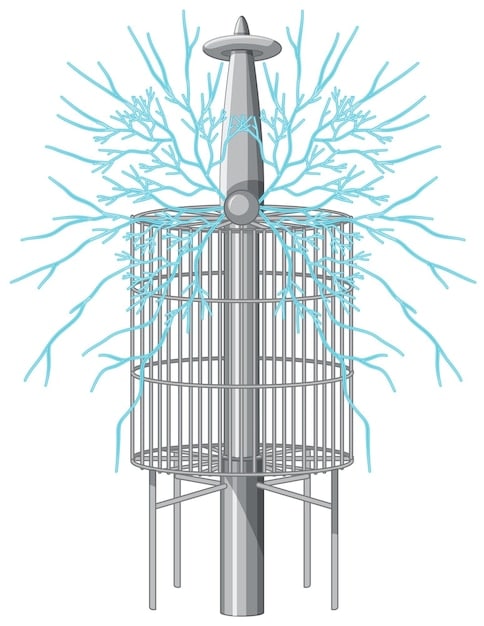 A detailed illustration of an Oscillating Water Column (OWC) wave energy converter. The illustration clearly shows the wave entering the chamber, compressing air, and driving a turbine connected to a generator. The surrounding environment is the ocean with clear and simple annotations.