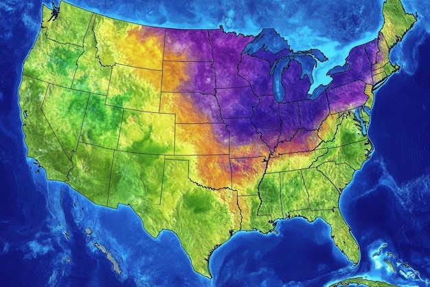 A map of the United States highlighting the areas with the highest geothermal potential, showing concentrations in the western states like California, Nevada, and Oregon.