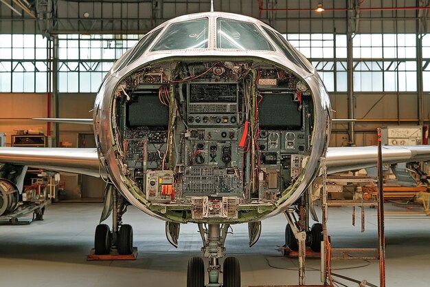 An airplane refueling at an airport, with a visible sign indicating 