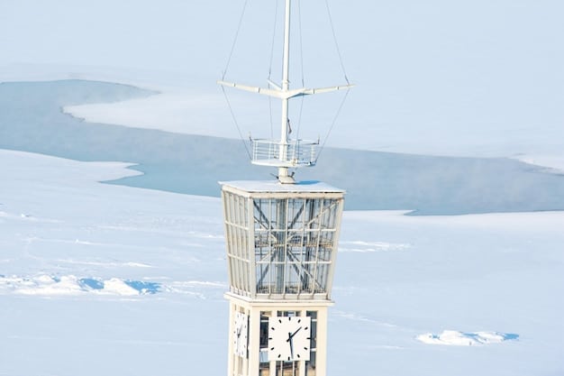 A close-up, detailed illustration of a point absorber wave energy converter at sea. The illustration should clearly show the device's components, how it interacts with the waves, and the technology behind converting wave motion into electricity.