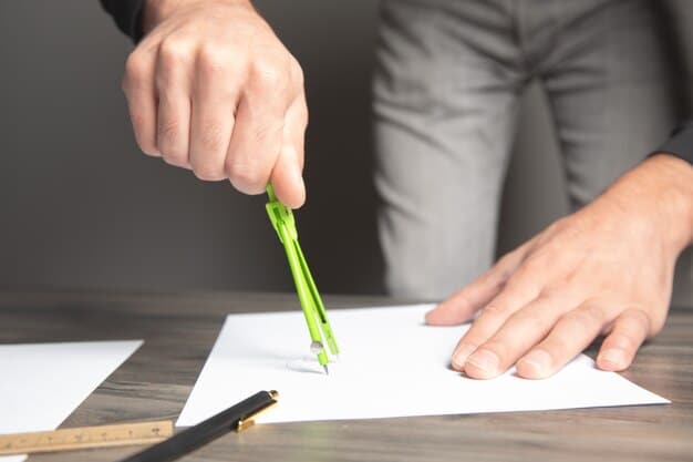 A close-up of a hand holding a carbon credit certificate with various project types listed, such as reforestation, renewable energy, and carbon capture. A subtle background shows a world map with highlighted areas representing active offset projects.