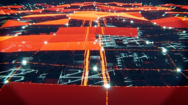 A visual representation of cyber threats targeting a smart grid, with lines connecting various DERs and grid infrastructure, highlighting potential vulnerabilities.